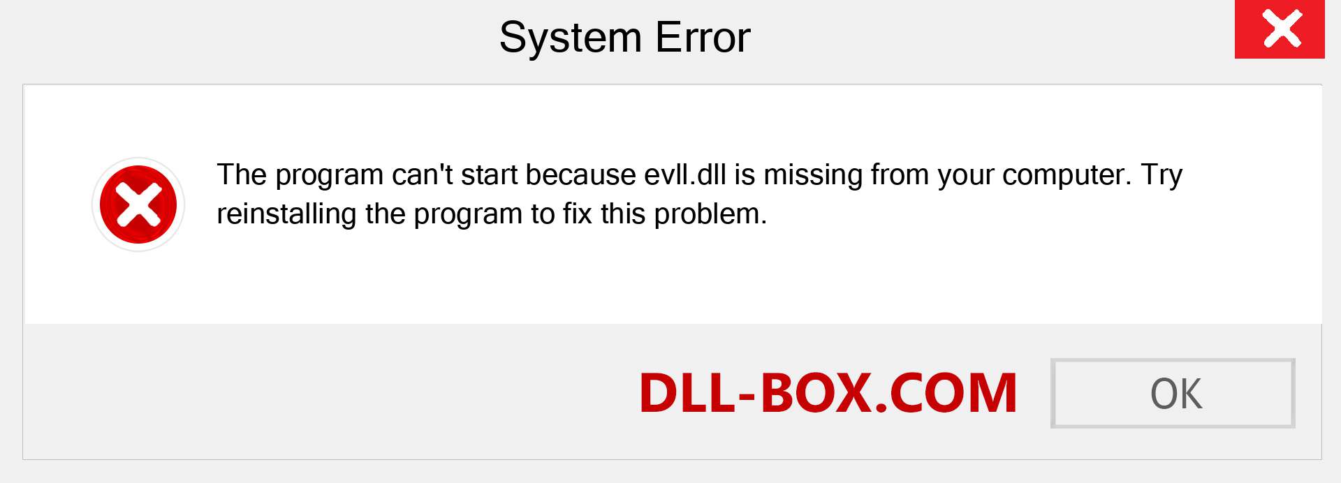  evll.dll file is missing?. Download for Windows 7, 8, 10 - Fix  evll dll Missing Error on Windows, photos, images